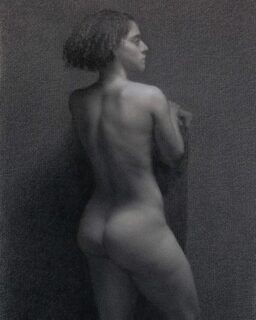 Figure drawing from life by BAA student Antoine Angotti (@antone_tti)