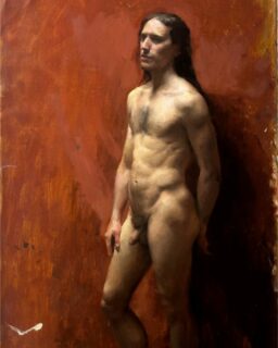 Long pose figure painting by student Stefan Raicu (@stefanraicuart)

 #BarcelonaAcademyOfArt #FineArtSchool #EscuelaDeArte #ArtEducation