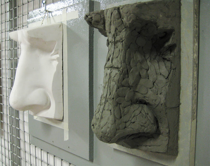 Cast Sculpture Nose Barcelona Academy of Art
