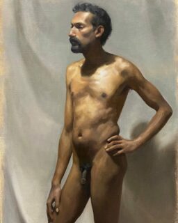 Long pose figure painting by advanced student Josep Duran Farigola (@jdfrigola)

 #BarcelonaAcademyOfArt #RealistPainting #TraditionalArt #AtelierMethod