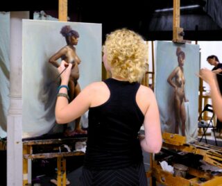 BAA student Ellcey Cassignol (@elcecasserole) working on a long pose painting

#BarcelonaAcademyOfArt #TraditionalArt #AtelierMethod #ArtisticProcess #ClassicalArt #ArtStudentLife #FineArtSchool #AcademicArt #ArtAcademy #FigurativePainting #RealistArt #BarcelonaArtAcademy #ArtInBarcelona #ArtStudents #ArtEducation #FineArts