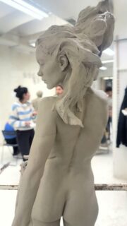 Works in progress in the Sculpture department @barcelona.academyofart