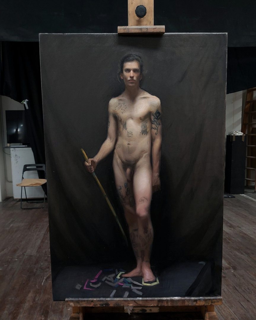 Last day of the Winter term today! 🥹

Tomorrow, students will have their Final Critiques and enjoy a well-deserved break before the Spring term begins. Congratulations everyone 🤩

This beautiful long pose was painted by advanced student Maria Mor (@mariamor.art)

 #barcelonaacademyofart #bcnacademyofart #arterealista #portrait #realism #academicart #humanfigure #artoftheday #pintura #arteacademico #painting #figurativeart #longpose #contemporarypaiting