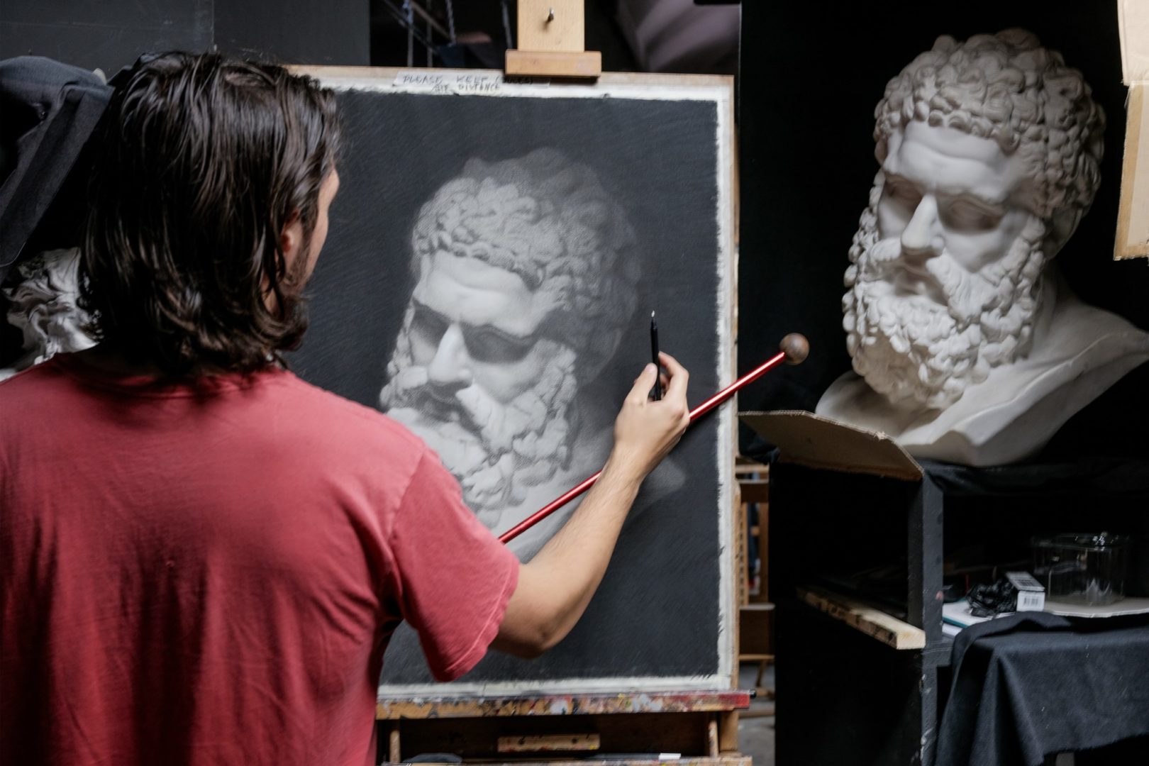Cast drawing in progress by student Jules Rolland (@rolling_jules)

 #bcnacademyofart #barcelonaacademyofart #contemporaryart #arterealista #realism #academicart #arteacademico #figurativeart #castdrawing #realistartwork