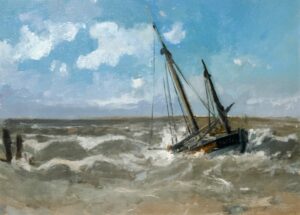 estudio de “falucho perdido (normandía)” de carlos de haes