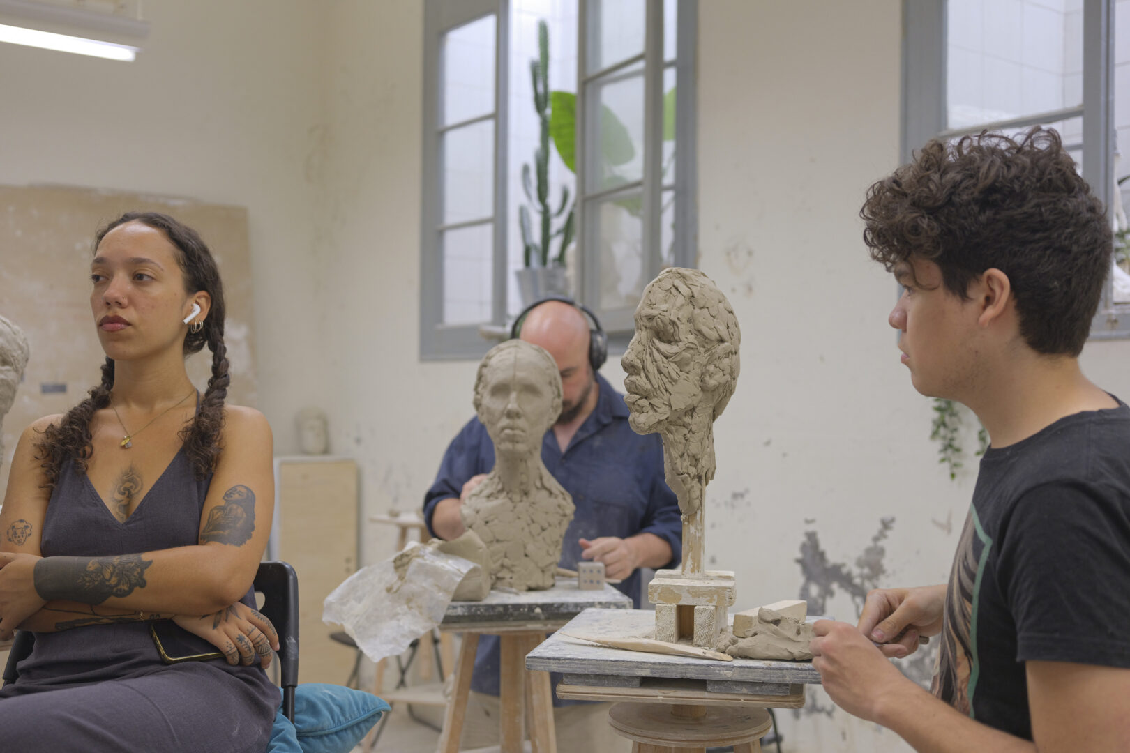 retrato sculpture